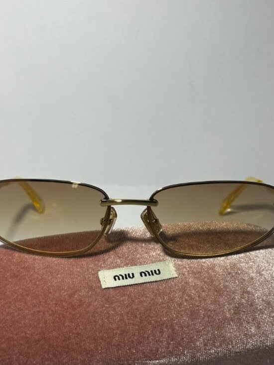 Miu Miu Gold Frame Sunglasses main image 7